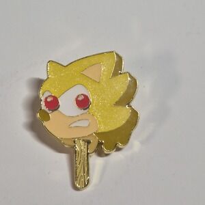 Sonic The Hedgehog Collectible Enamel Popsicles Pin, GOLD SUPER SONIC RARE!